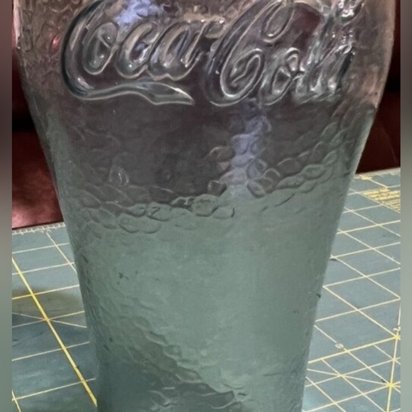 1980s Coca Cola Green    Vintage Antique Glass Cup Logo . - Picture 11 of 17